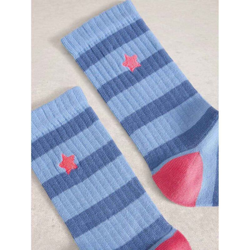 White Stuff Embroidered Star Rib Sock image number 1